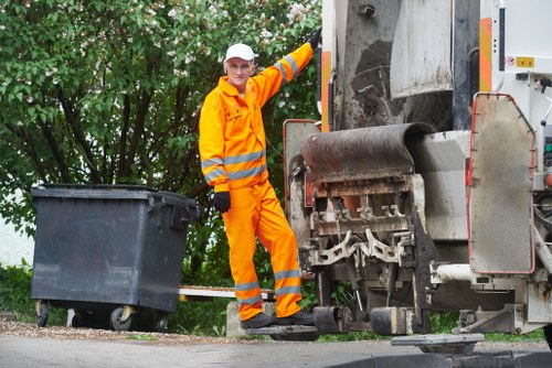 Variety of household items being cleared